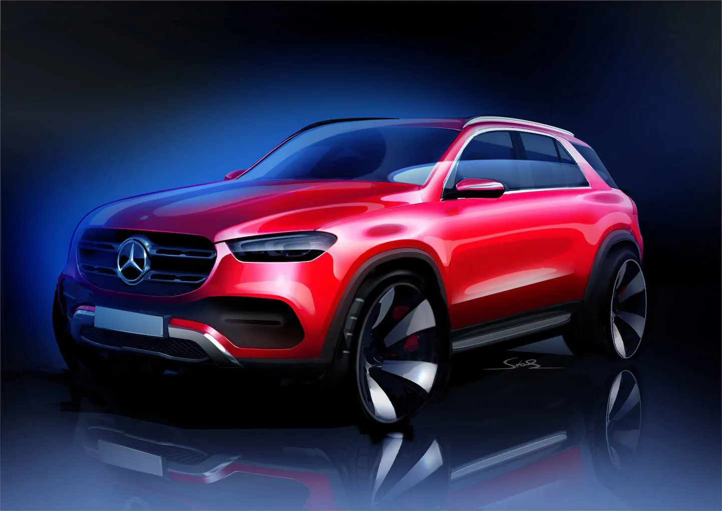 Mercedes-Benz vēstījums, kas pavada šo dizaina skici: garlaicībai nav vietas.
