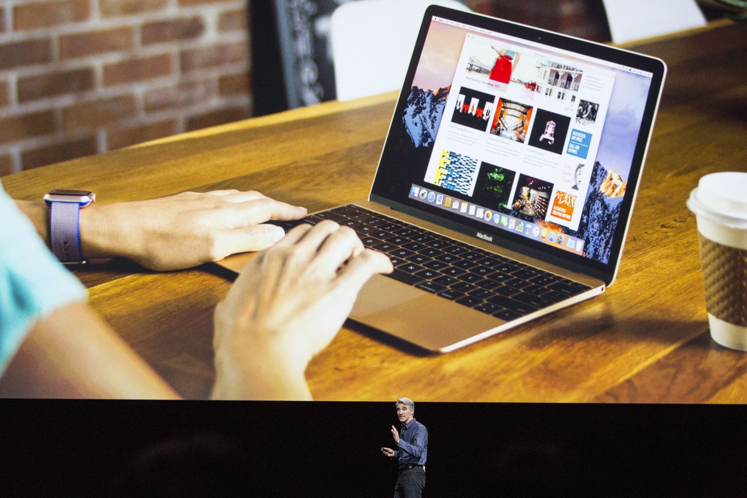Apple'i asepresident Craig Federighi tutvustab uut MacOS Sierrat