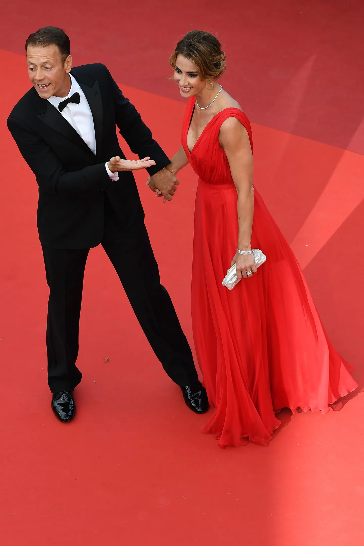 Itaalia pornonäitleja Rocco Siffredi koos abikaasa Rosa Caracciologa 2016. aastal Cannes’i filmifestivalil