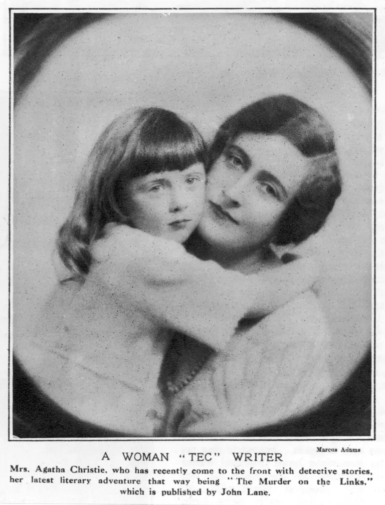 Agatha Christie ja ta tütar Rosalind 1924
