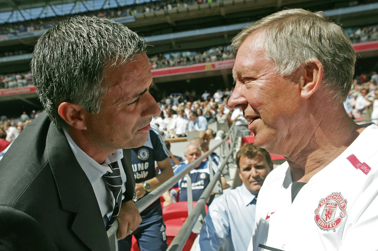 Jose Mourinho (vasakul) ja Sir Alex Ferguson