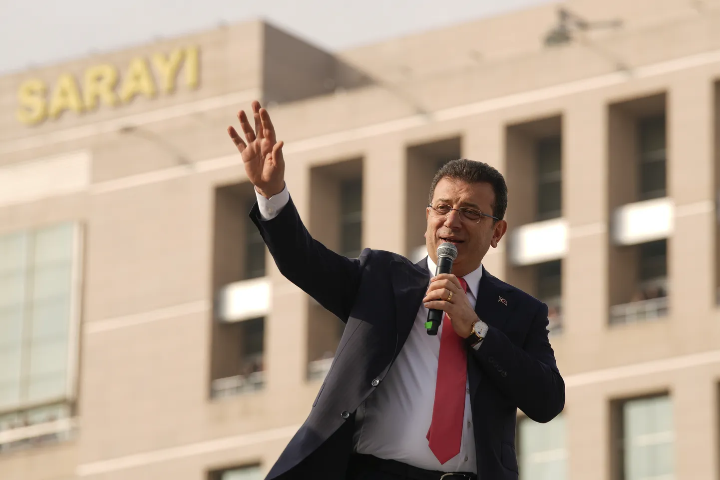 Stambulas mērs Ekrems Imamoglu.
