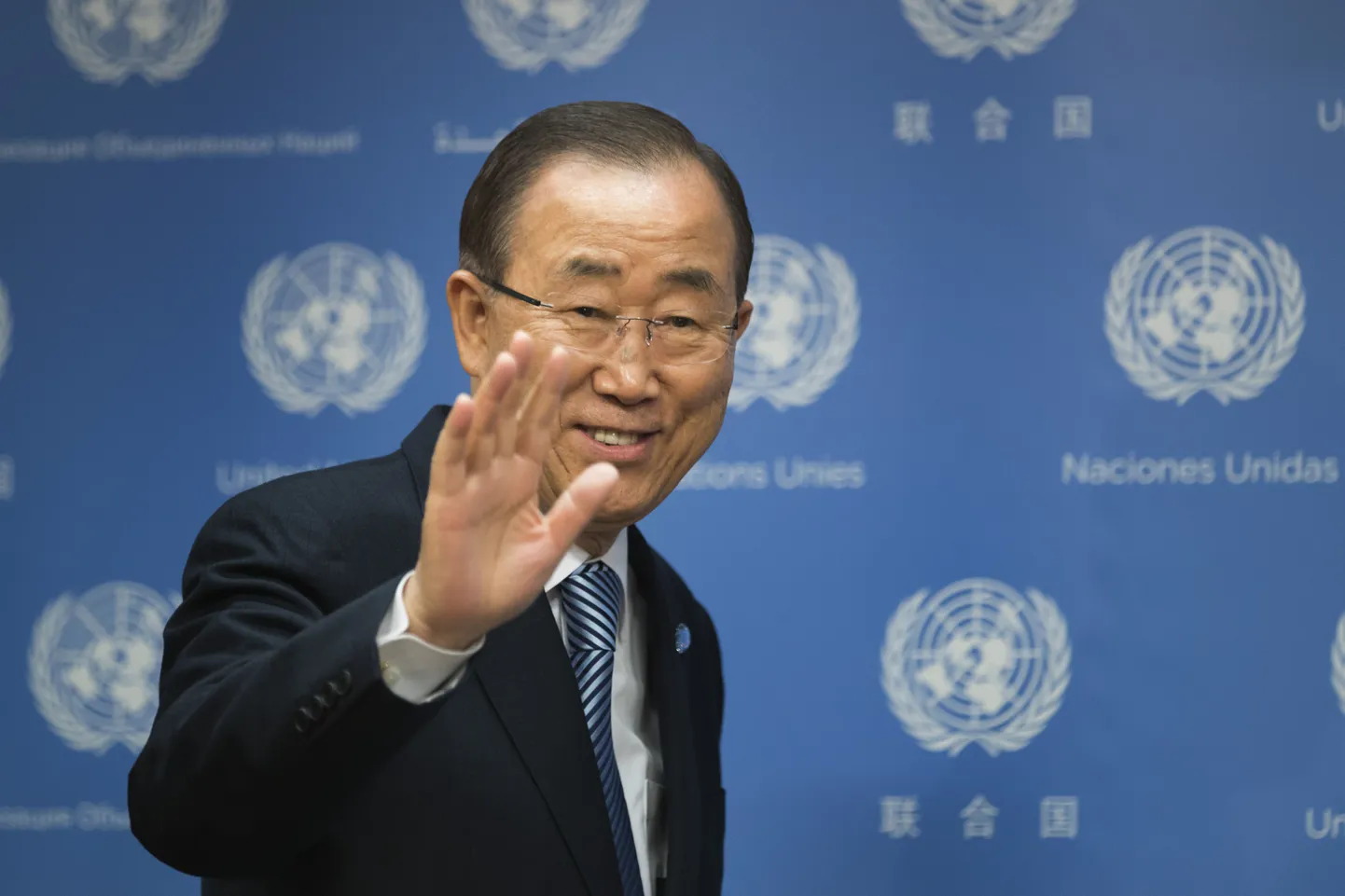 Aasta lõpus ÜRO peasekretäri ametikohalt lahkuv Ban Ki-moon.