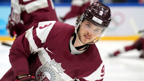 Latvijas hokeja izlase uzvar Austriju