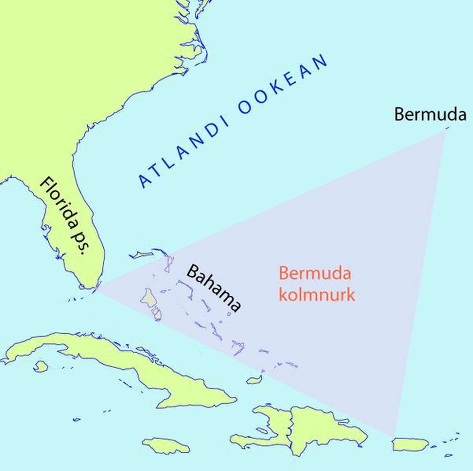 Bermuda kolmnurga kujutletav ala