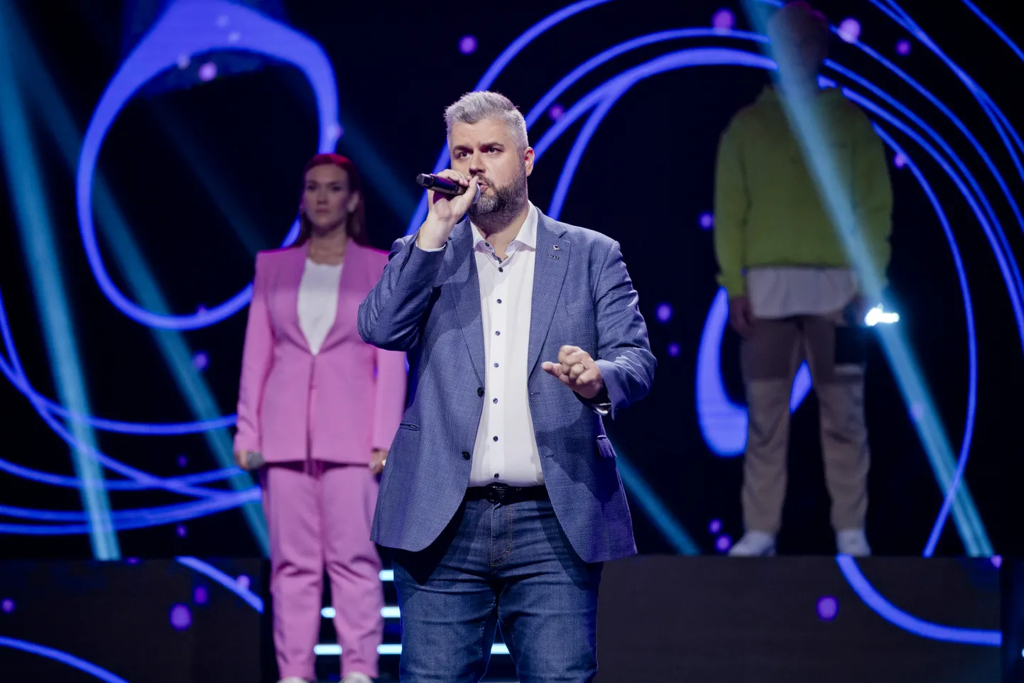 Telemängu «Ma näen su häält» hooaja viimane saade. Lektorihärra.