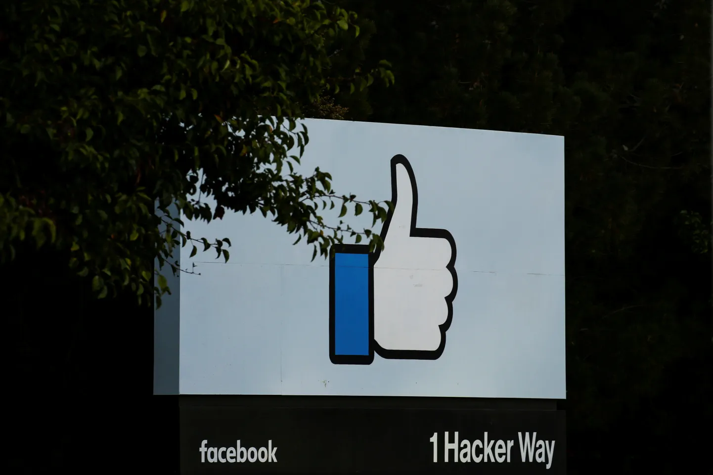Silt Facebooki peakorteri juures Californias.