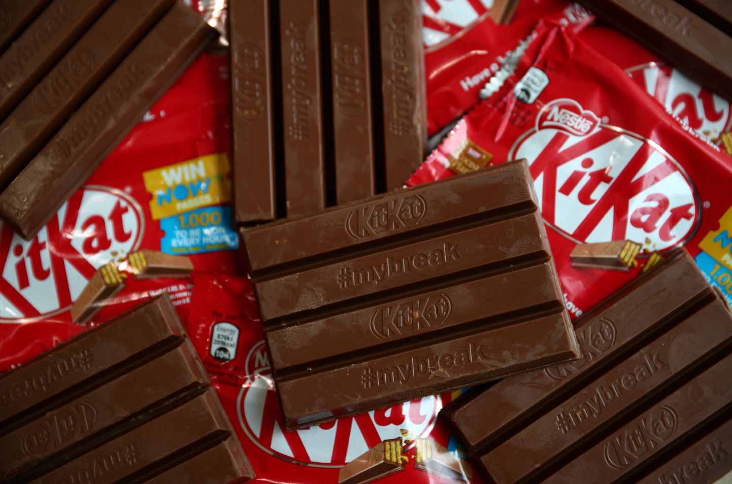 Nestlé toodetud Kit Kat šokolaadid.