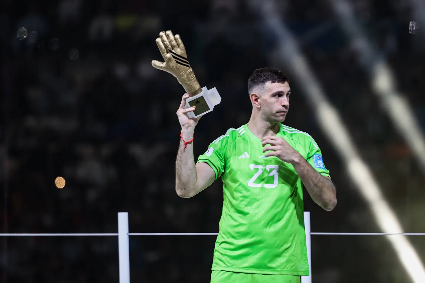 Argentina jalgpallikoondise väravavaht Emiliano Martinez.