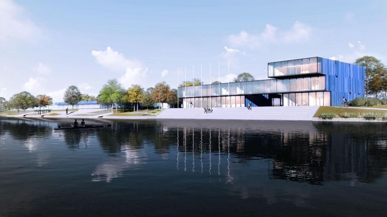 Rääma sõudekeskuse arhitektuurikonkursi võitis ideekavand “Vesilik”, mille autorid on Karli Luik, Johan Tali, Kirke Päss, Mae Köömnemägi ja Harri Kaplan arhitektuuribüroost Molumba OÜ.