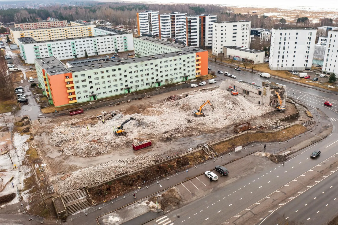 Lammutajad on Mai keskuse maapealse osaga lõpusirgel. 