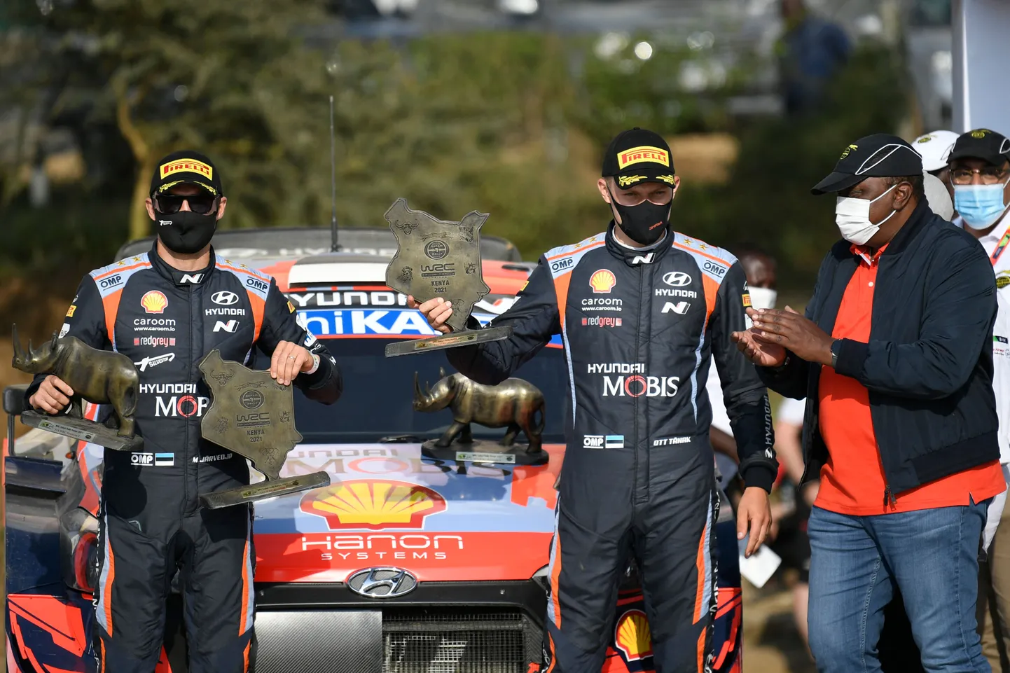 Martin Järveoja ja Ott Tänak eelmise aasta Keenia rallil.