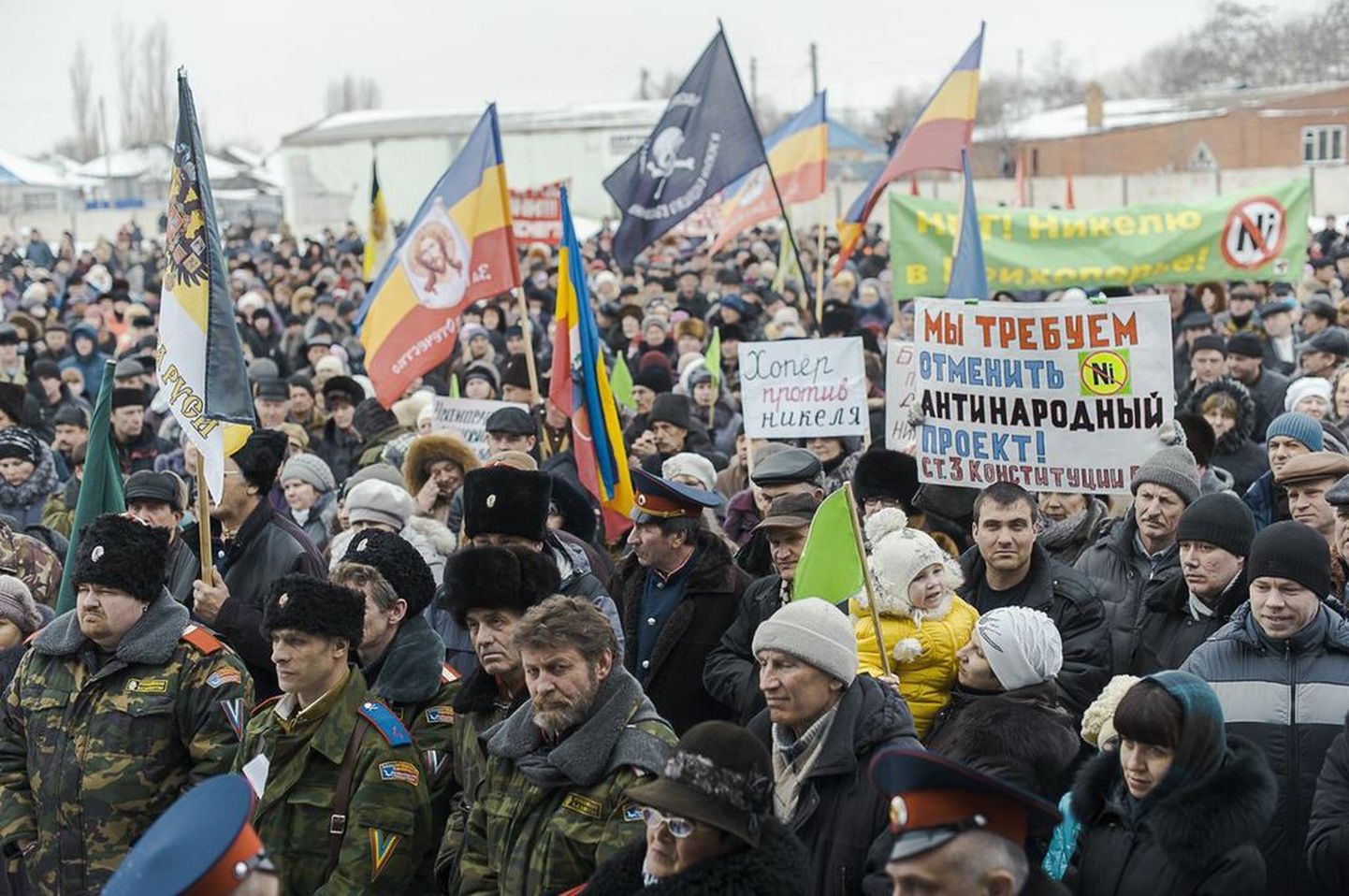 Voroneži oblastis Novohoperskis kogunesid märtsis tuhanded meeleavaldajad, protestimaks kavandatavate kaevanduste vastu, ent valitsus ei ole nende nõudmisi kuulda võtnud.