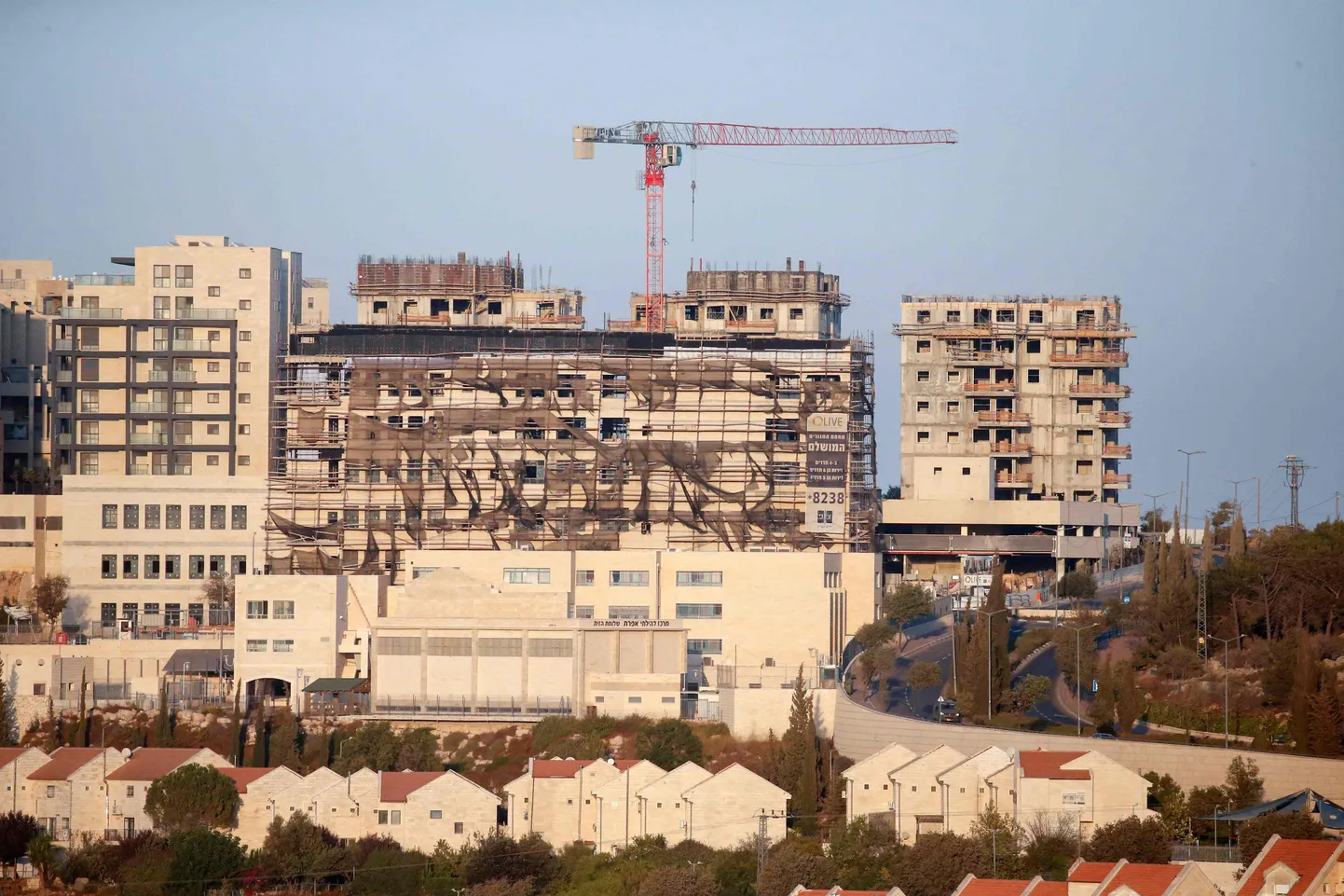 Ehitusjärgus elumaja Iisraeli Efrati asunduses okupeeritud Läänekaldal 14. oktoober 2020.