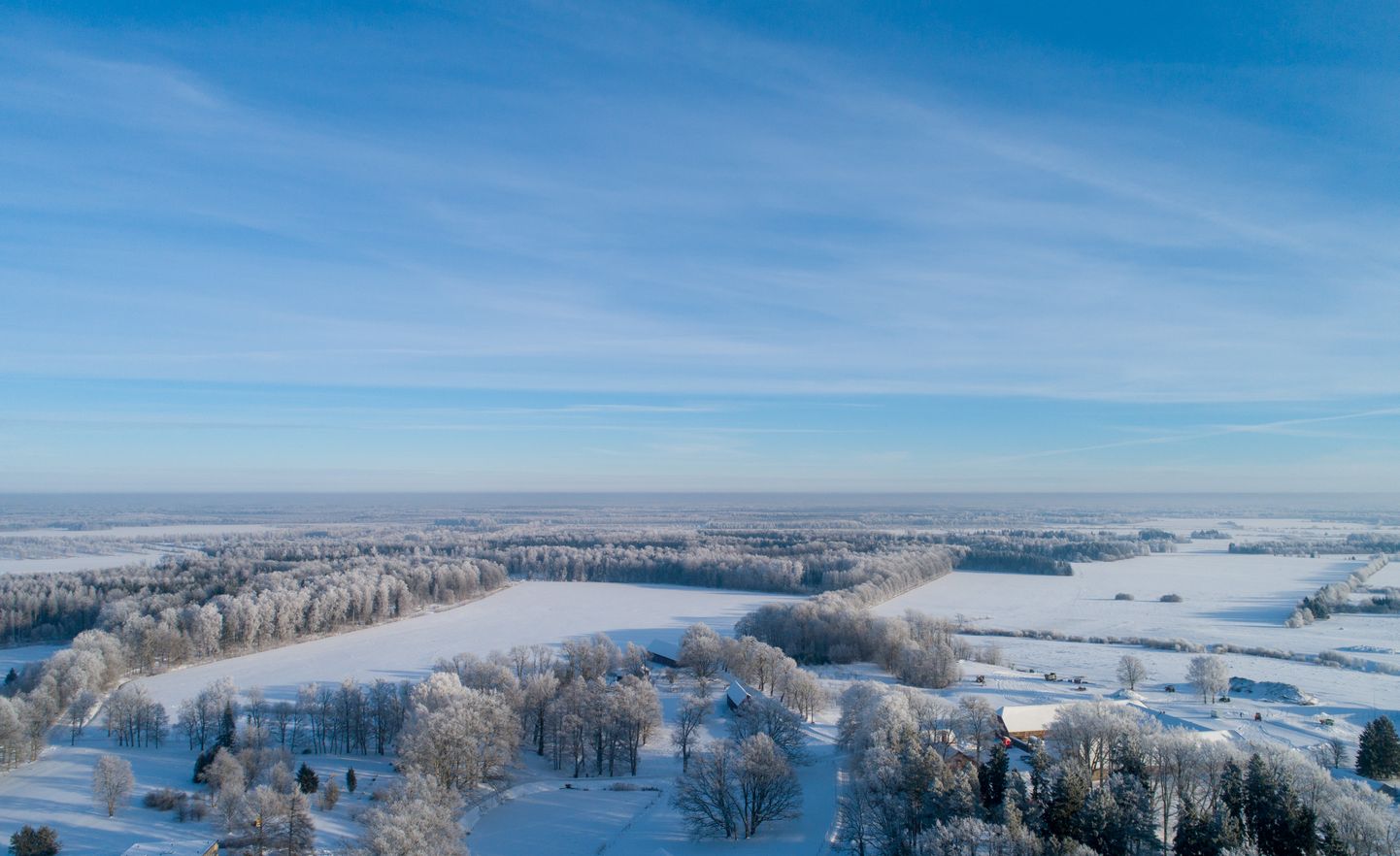 Окрестности замка Олуствере зимой. Иллюстративное фото.