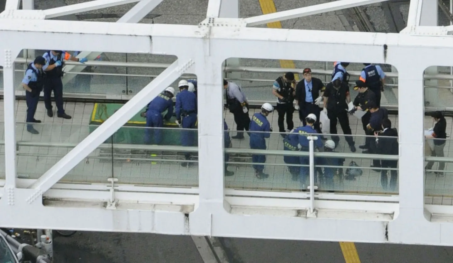 Jaapani pealinnas Tokyos pani mees end pühapäeval arvatavalt valitsuse kaitsepoliitika vastu protestides põlema.