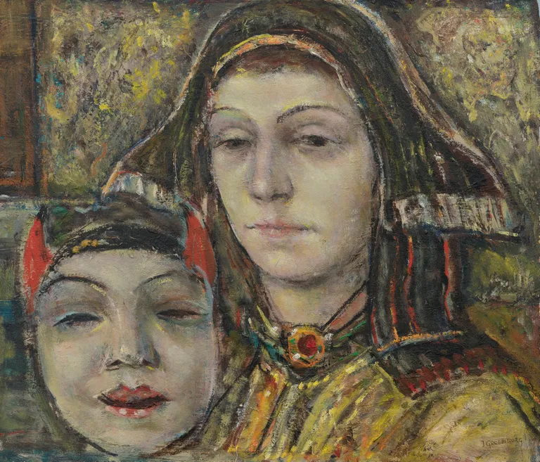 Repro Johannes Greenbergi teosest «Naine maskiga».