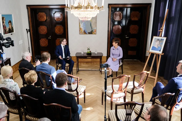 President Kersti Kaljulaidi raamatuesitlus.