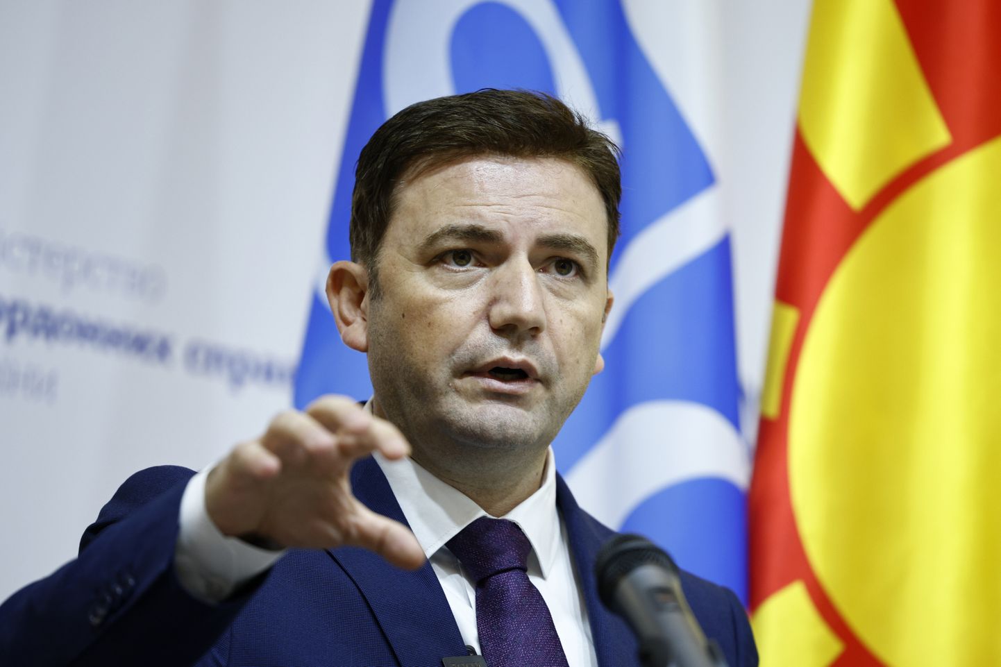 OSCE praeguse eesistuja Põhja-Makedoonia välisminister Bujar Osmani.