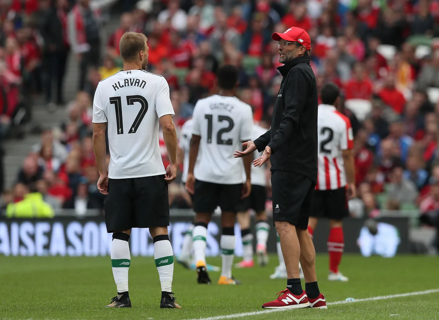 Ragnar Klavan ja Jürgen Klopp.