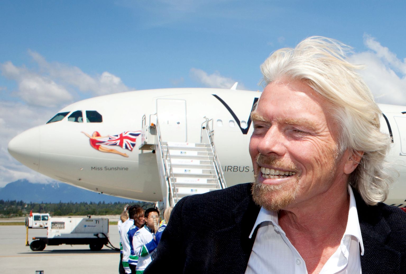 Virin Atlanticu miljardärist omanik Sir Richard Branson.