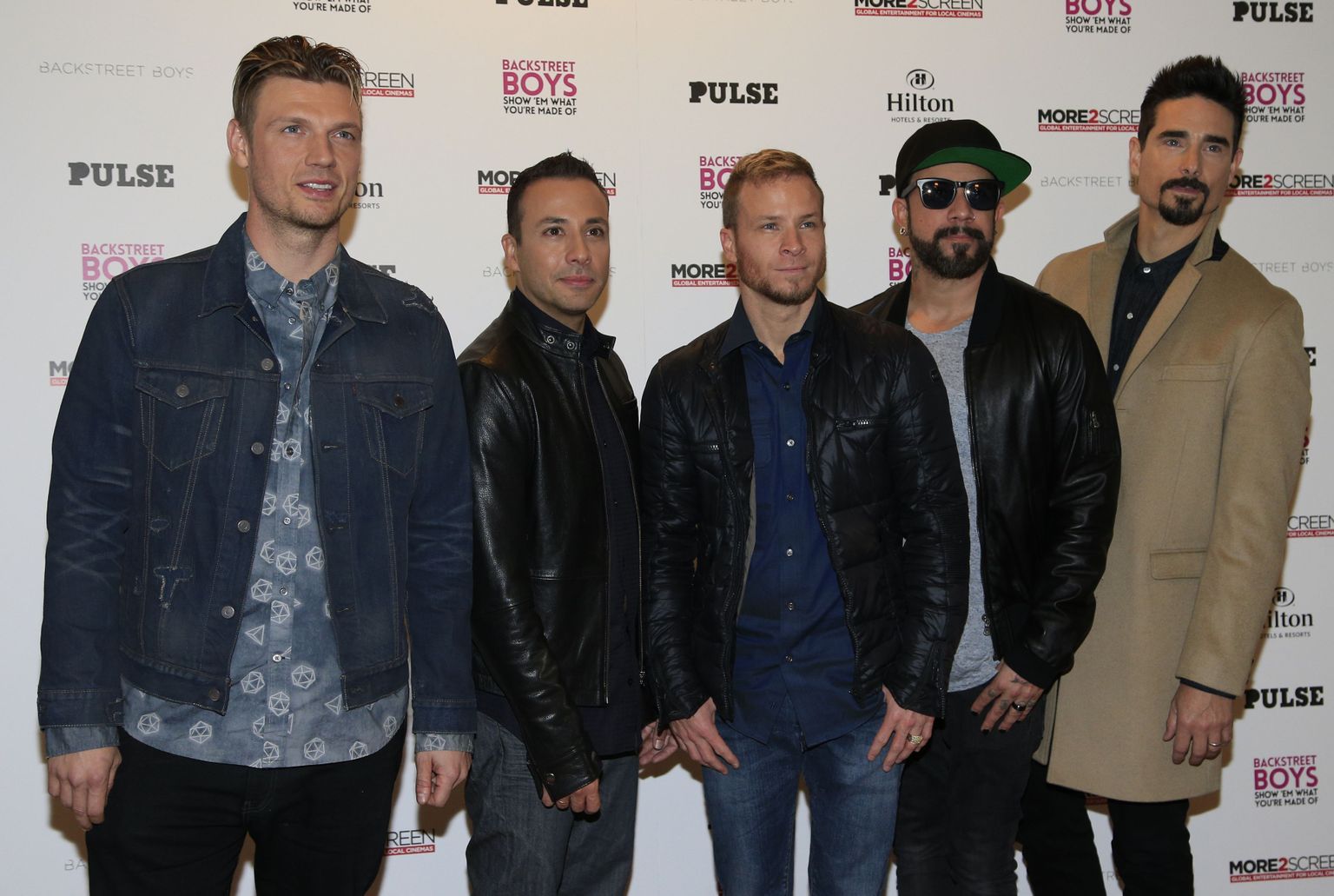 File photo dated 25/02/15 of the Backstreet Boys (left to right) Nick Carter, Howie Dorough, Brian Littrell, AJ McLean, and Kevin Richardson who have released their first new single in five years. The boy band, who recently signed with RCA Records, have launched Don't Go Breaking My Heart shortly after celebrating their 25th anniversary.