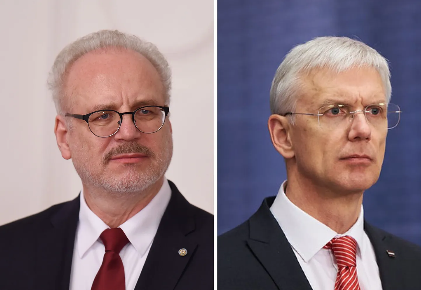 Valsts prezidents Egils Levits, Ministru prezidents Krišjānis Kariņš.