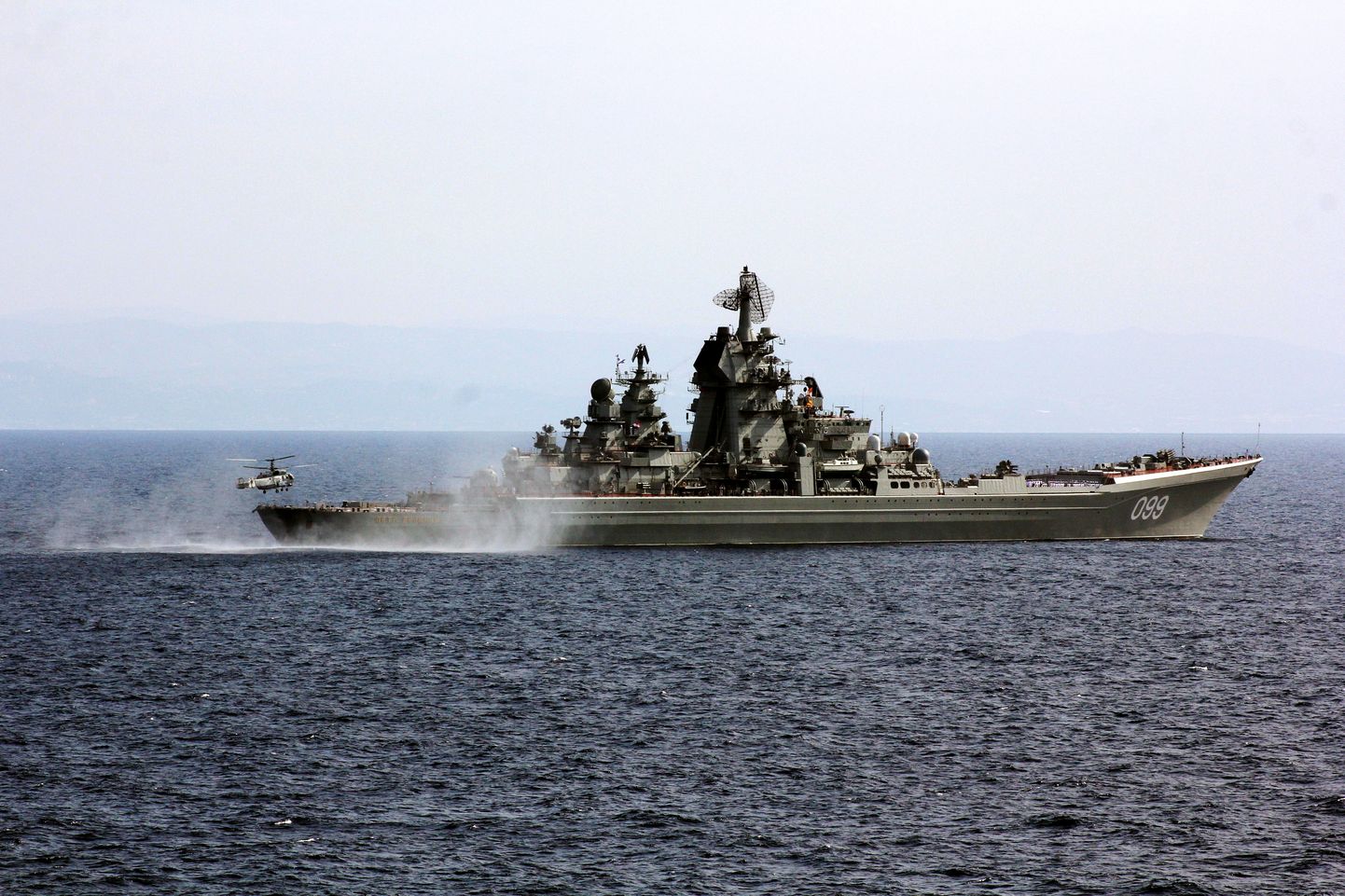 Venemaa sõjalaev Pjotr Veliki.
