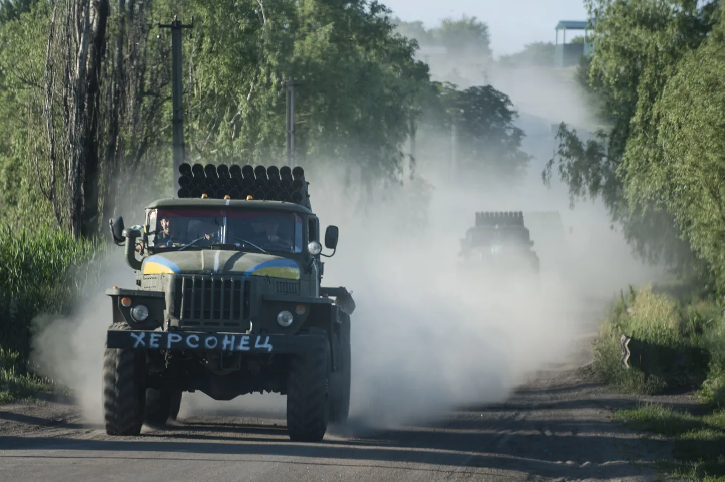 Ukraina vägede raketisüsteem Grad.