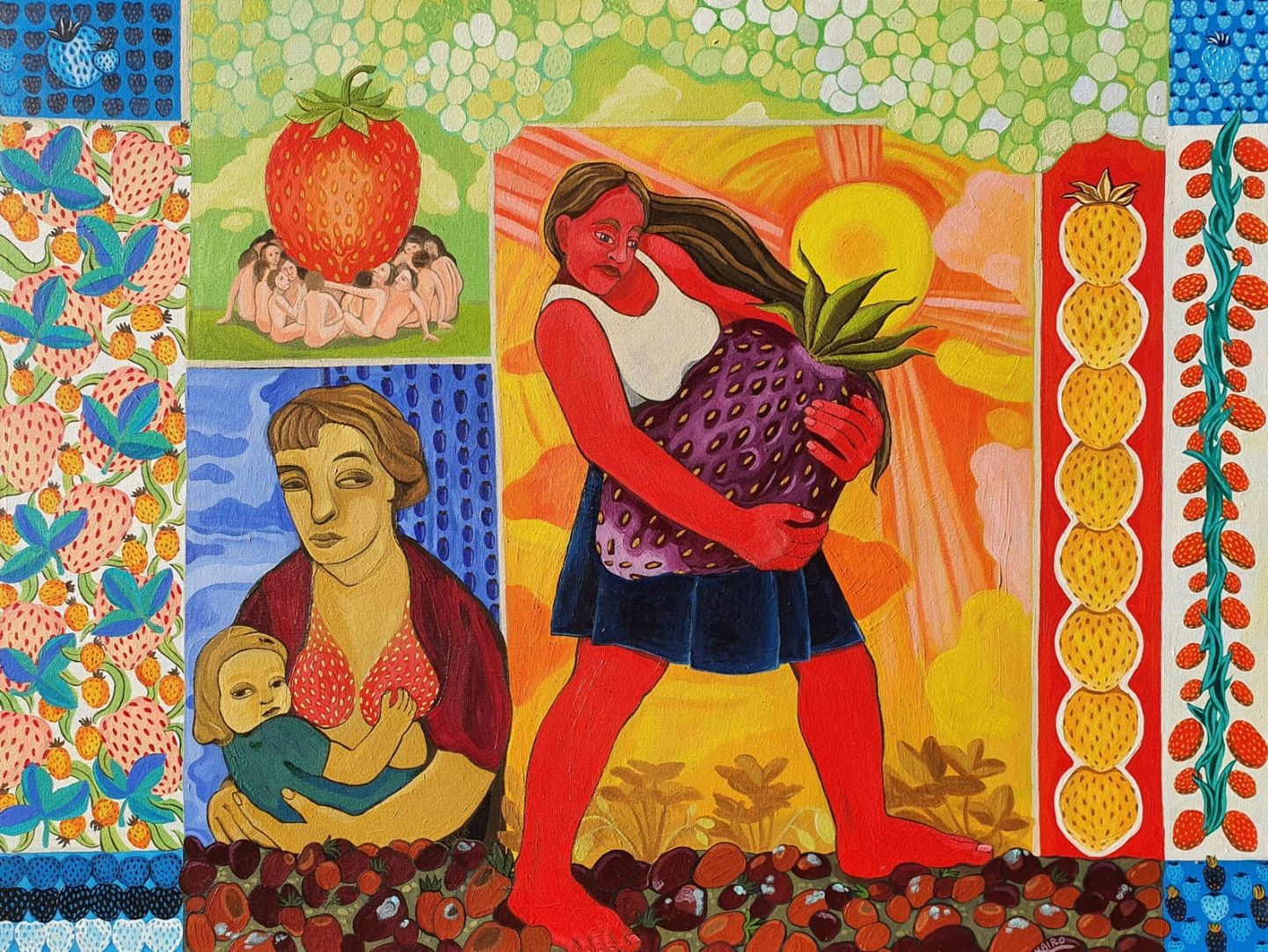Pilt Kairo näituselt «Maasikamaania ravi».