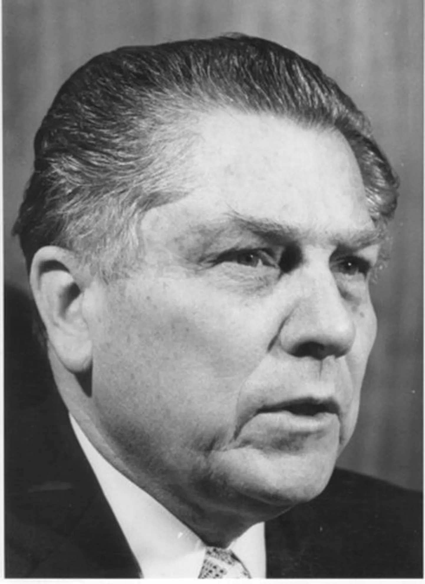 USA ametiühinguliider Jimmy Hoffa 1975. aasta alguse fotol