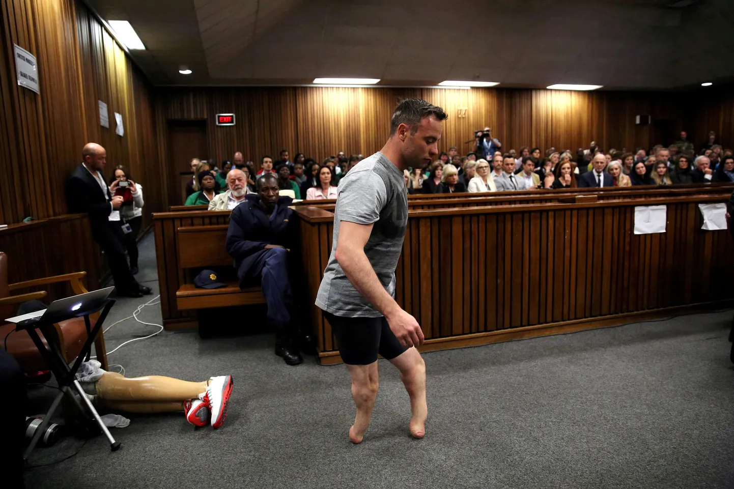 Oscar Pistorius kohtusaalis.