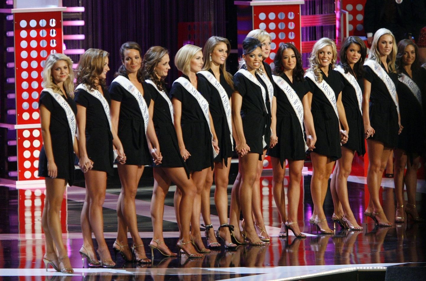 Miss Ameerika võistlejad aastal 2008.