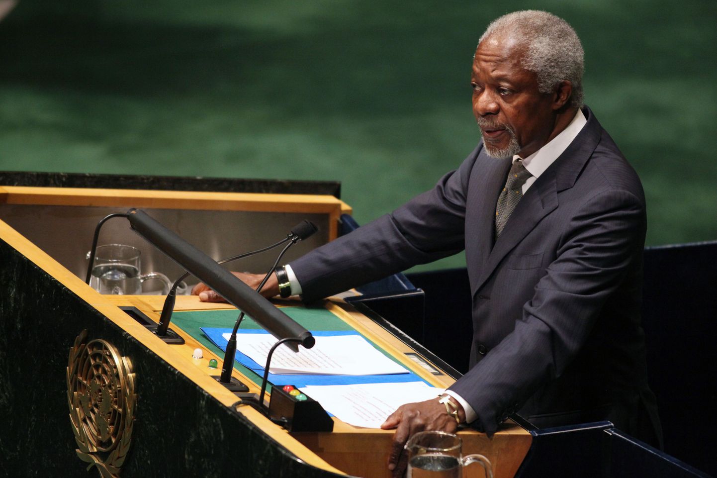 Kofi Annan täna ÜRO Peaassambleel.