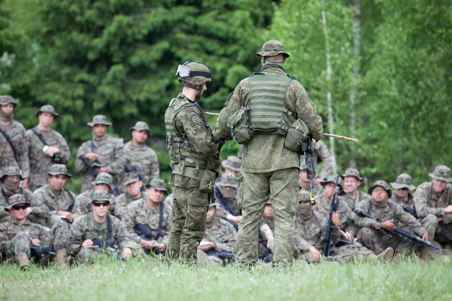 Американские пехотинцы на учениях в Эстонии. Фото иллюстративное.