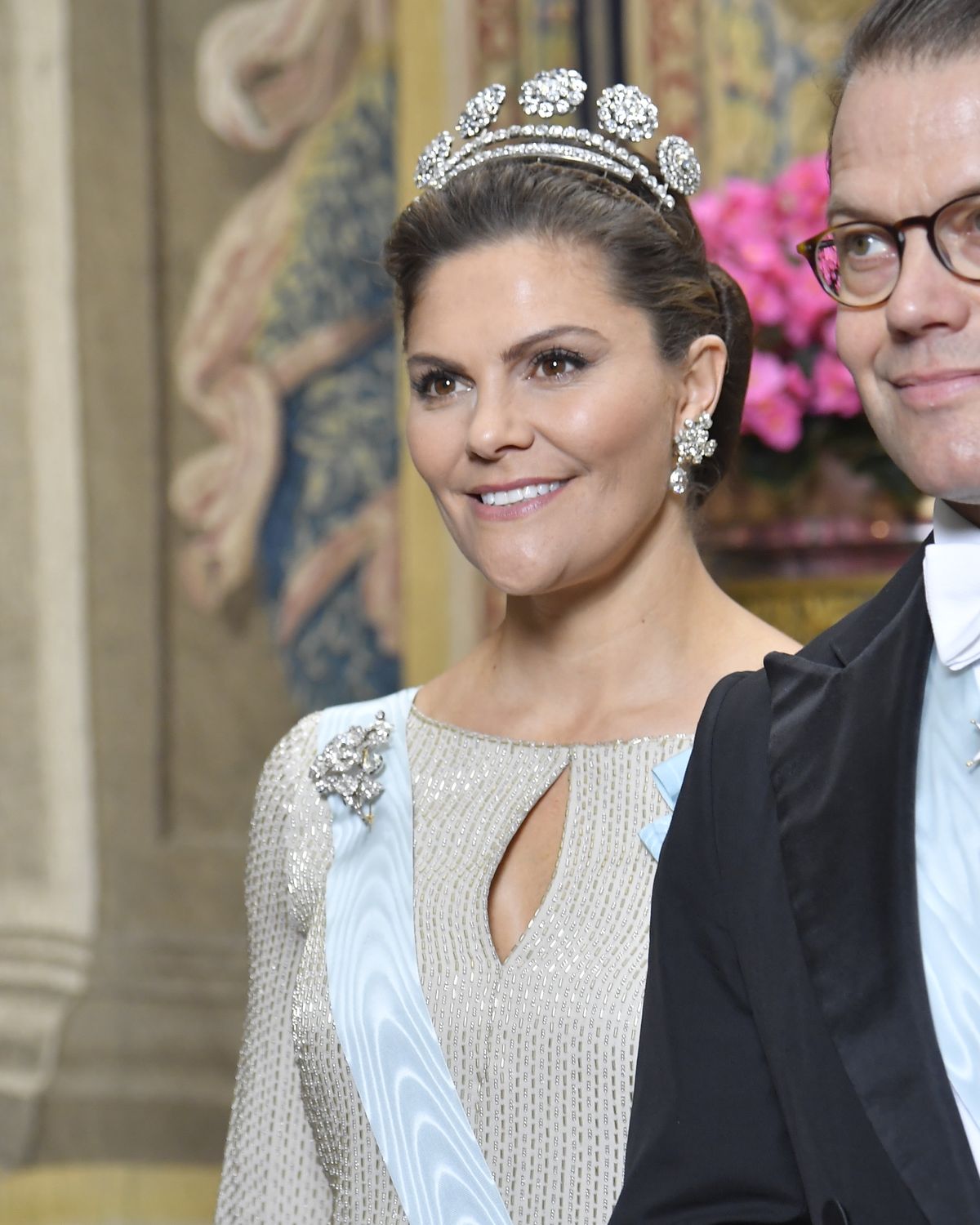 Kroonprintsess Victoria ja prints Daniel saabuvad kuningapaleesse õhtusöögile. 12. november 2019