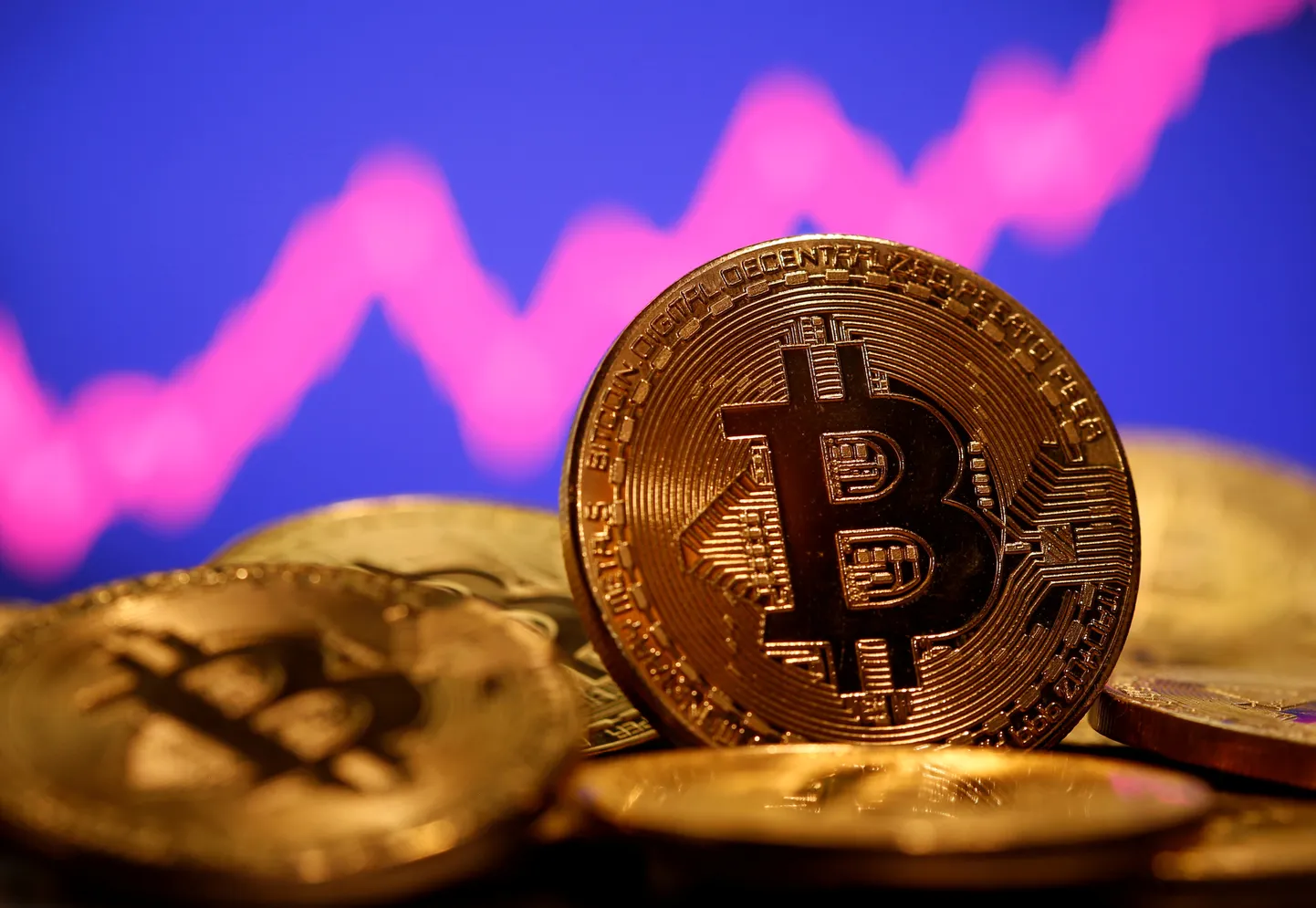 Bitcoini illustratsioon.