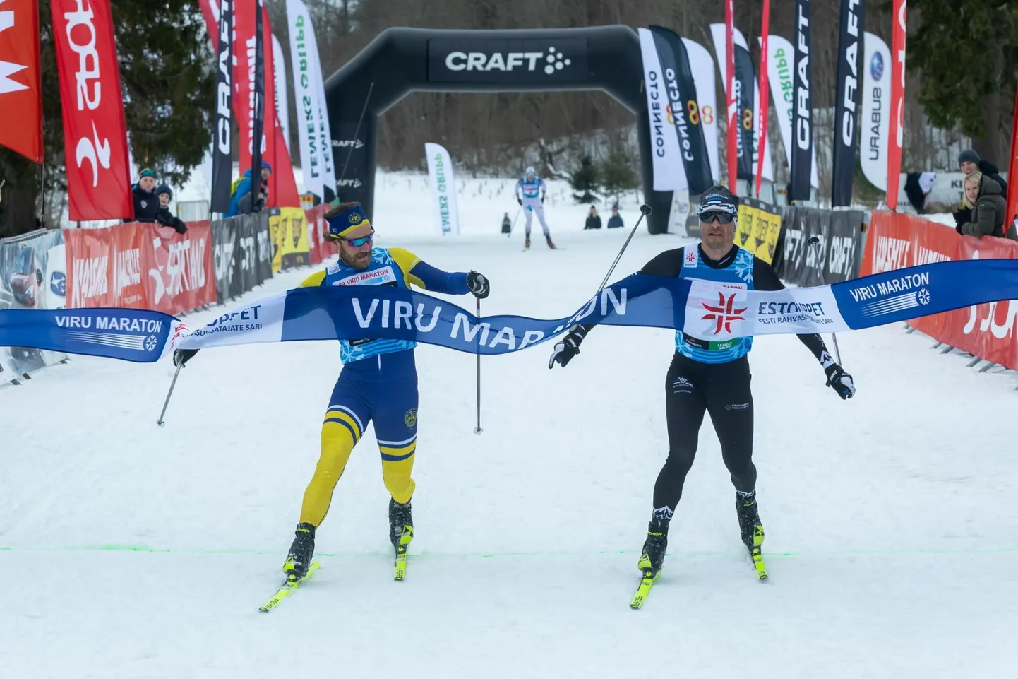 39. Viru maratoni võitja selgus fotofiniši teel. Kuigi Raido Ränkel puutus esimesena linti, sai Marko Kilp jala üle joone esimesena.