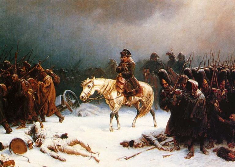 Adolph Northeni (1828–1876) maal «Napoléoni taandumine Venemaalt»