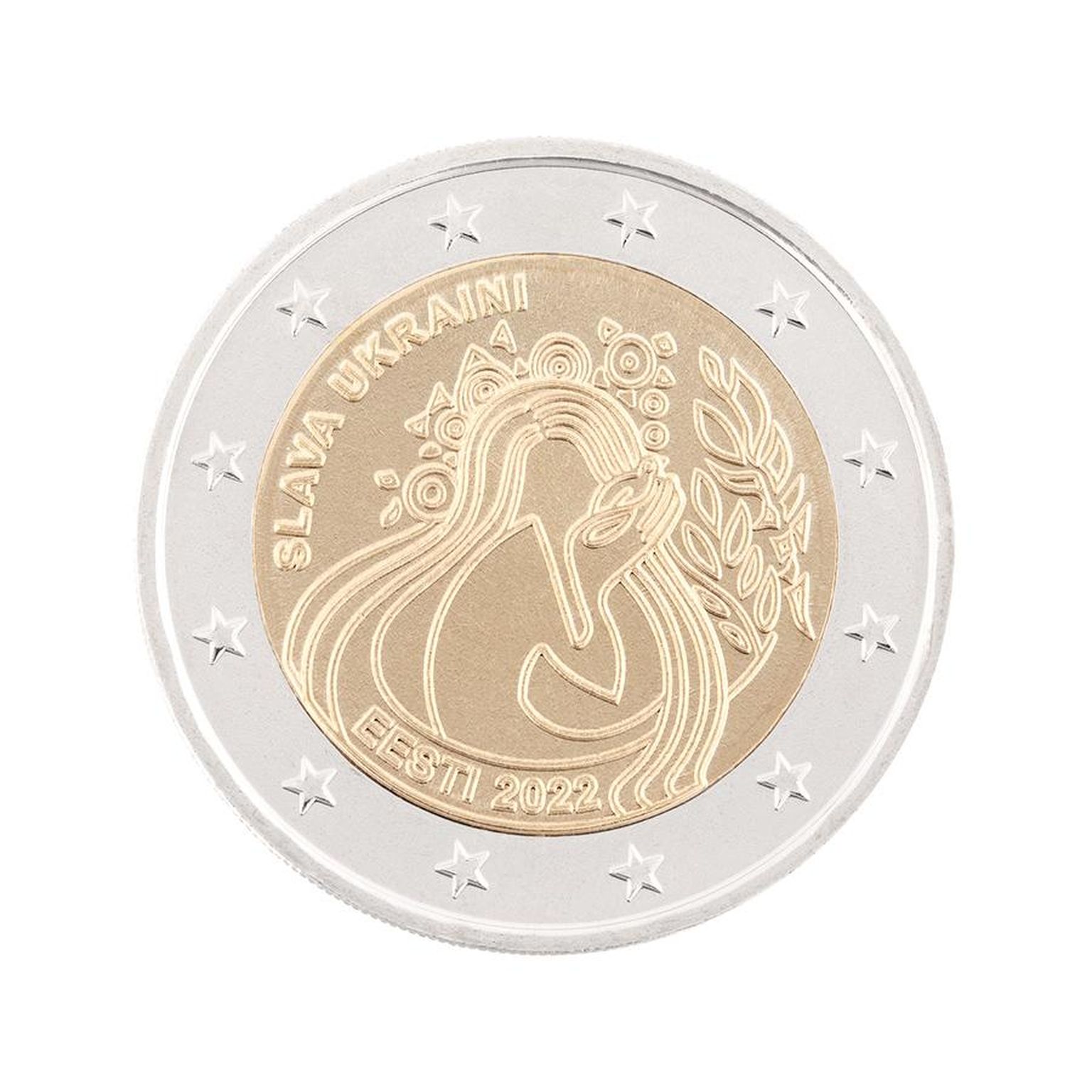В обращение поступят посвященные Украине монеты достоинством 2 евро.
