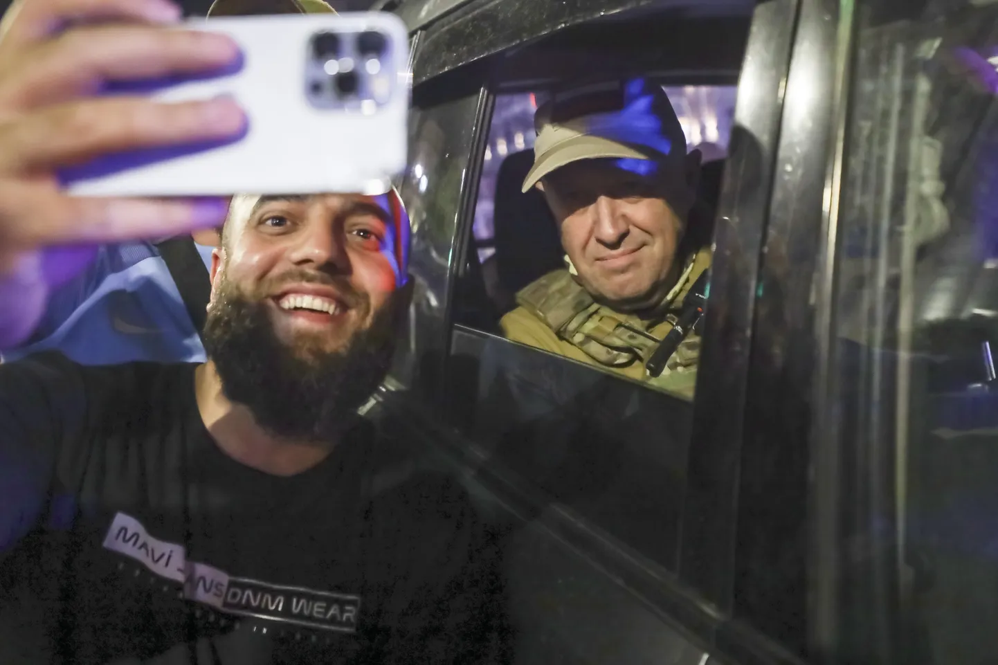 Лидер ЧВК "Вагнер" во время военного бунта