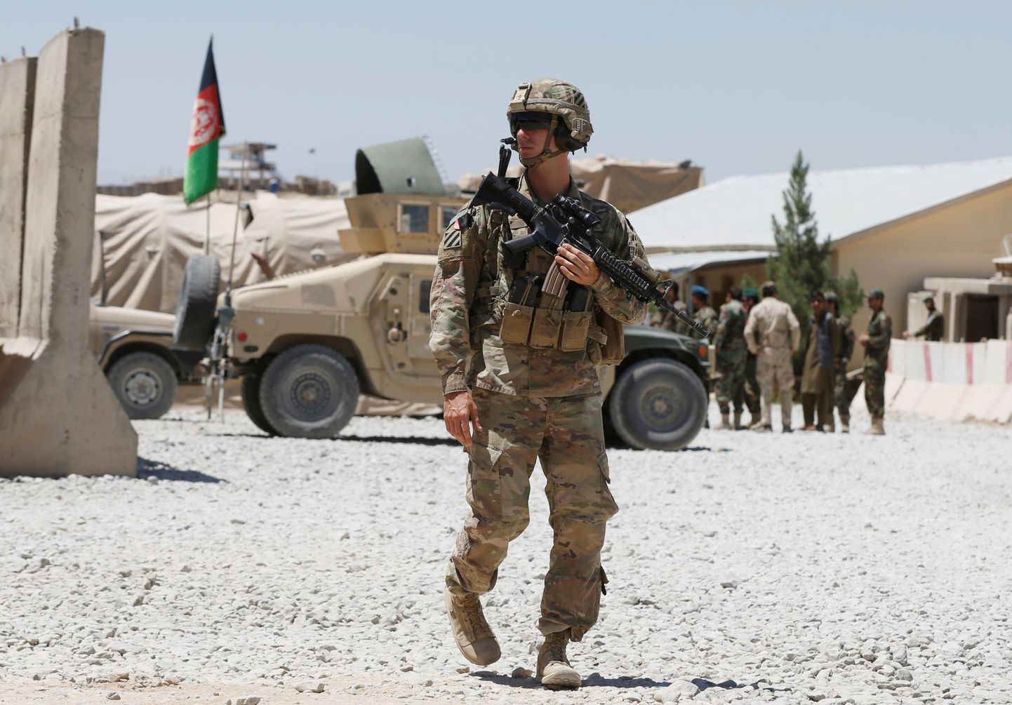 USA sõjaväelane Afganistanis.