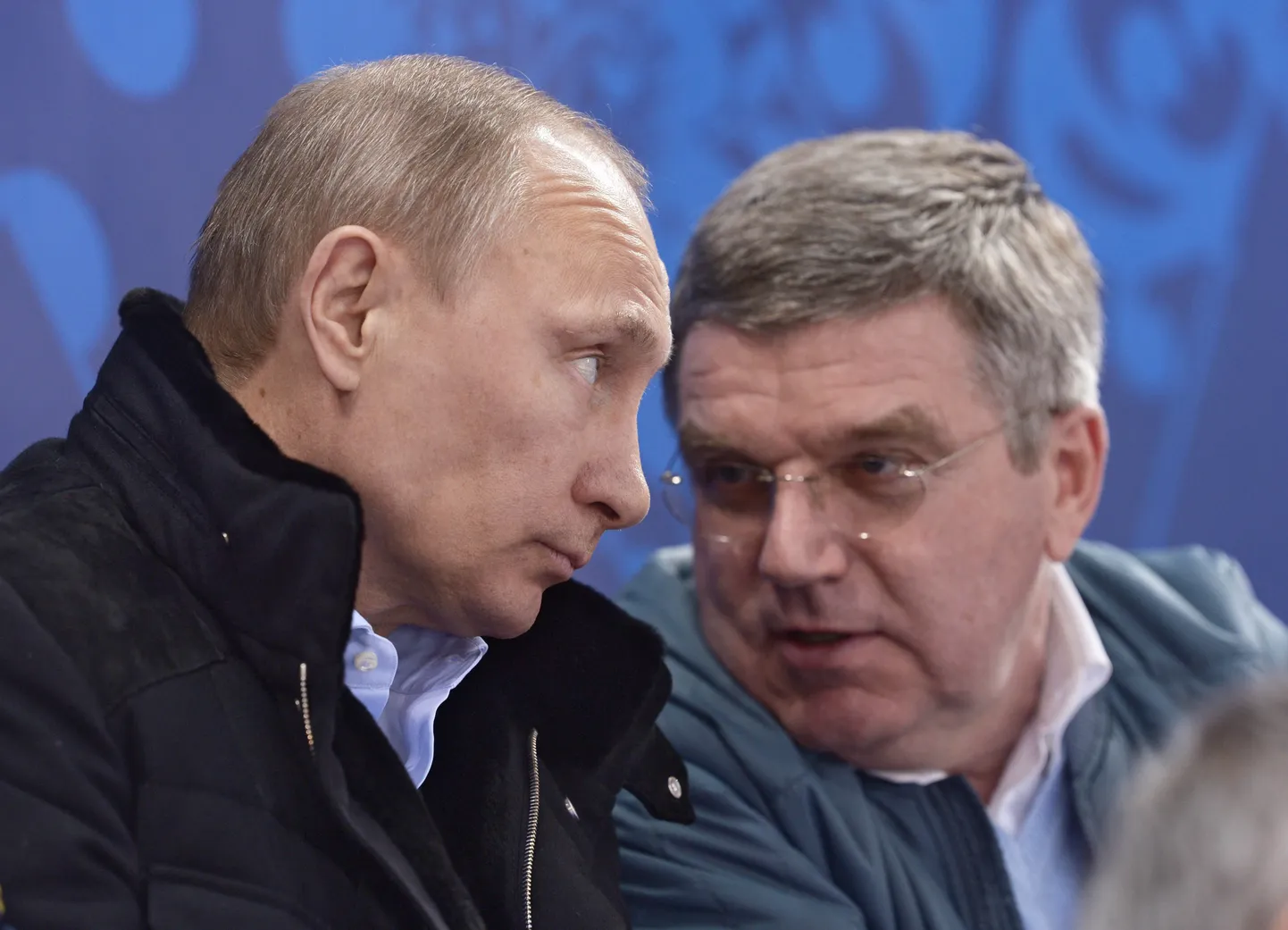 Vladimir Putin ja Thomas Bach.
