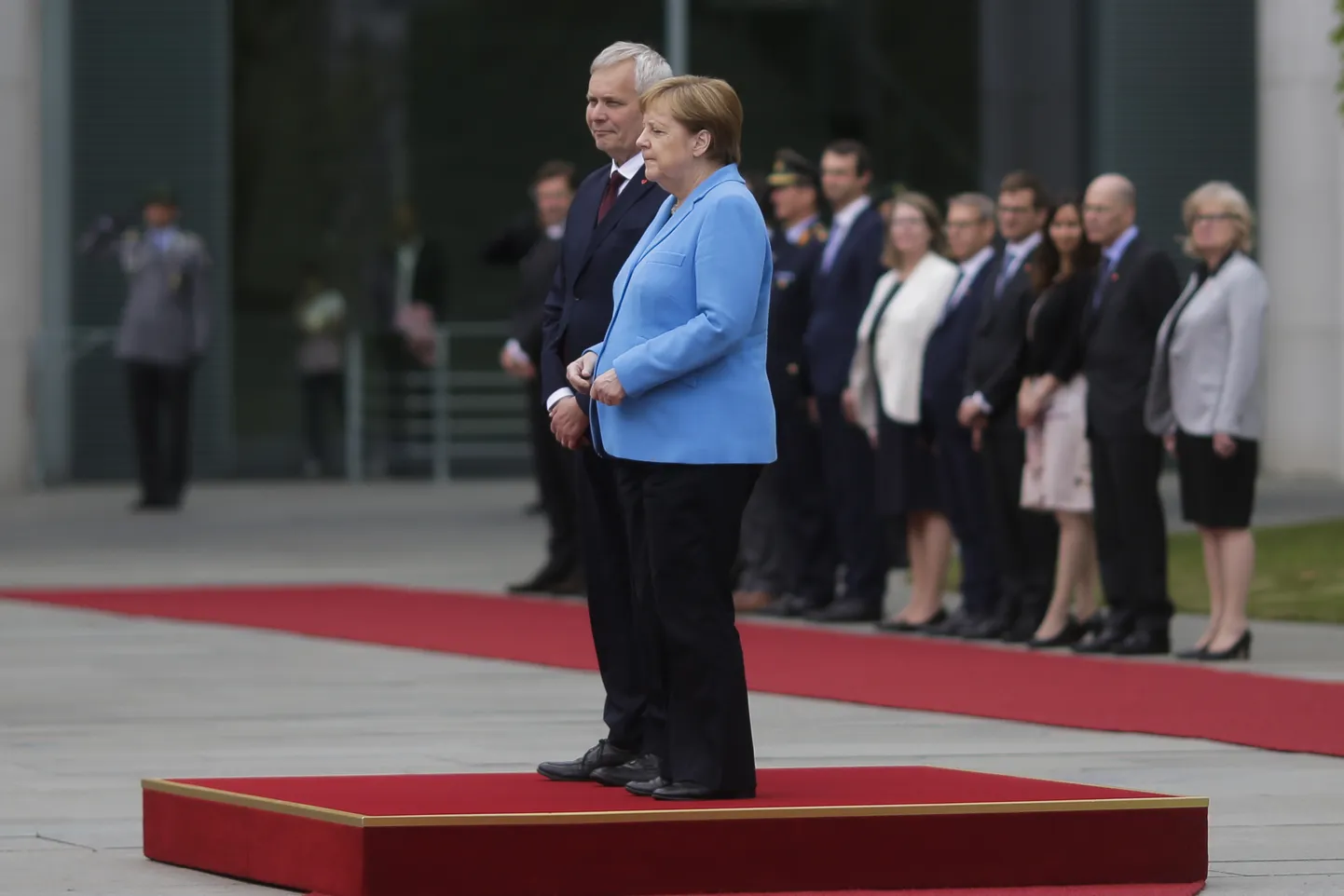 Saksa kantsler Angela Merkel võttis 10. juulil 2019 Berliinis vastu Soome peaministri Antti Rinne