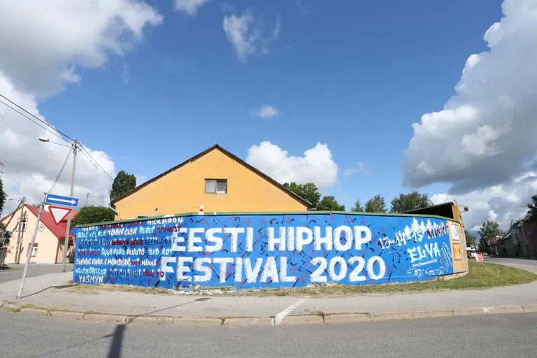 Festivalile kutsuv seinamaaling on valmis.