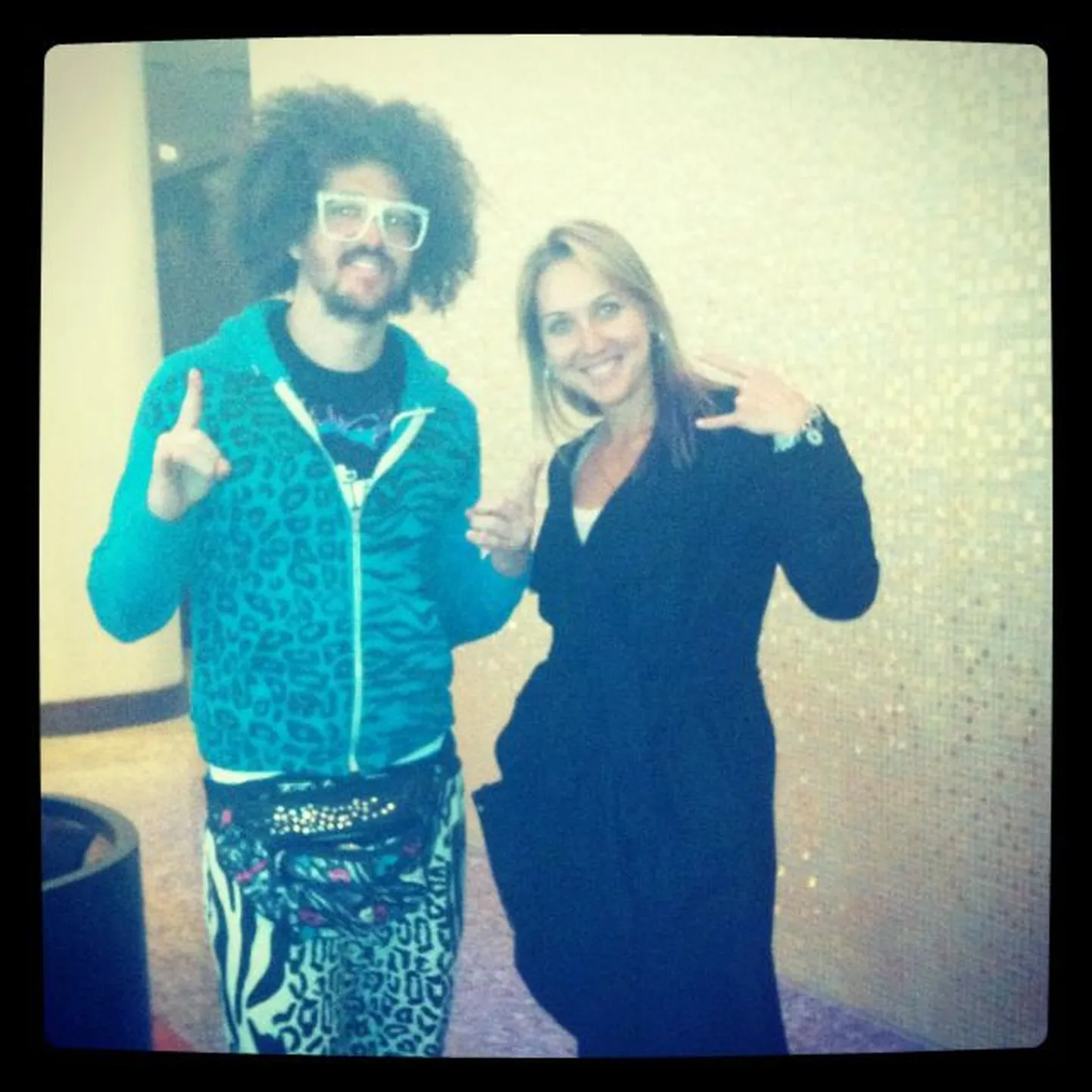 Елена Веснина и солист LMFAO.