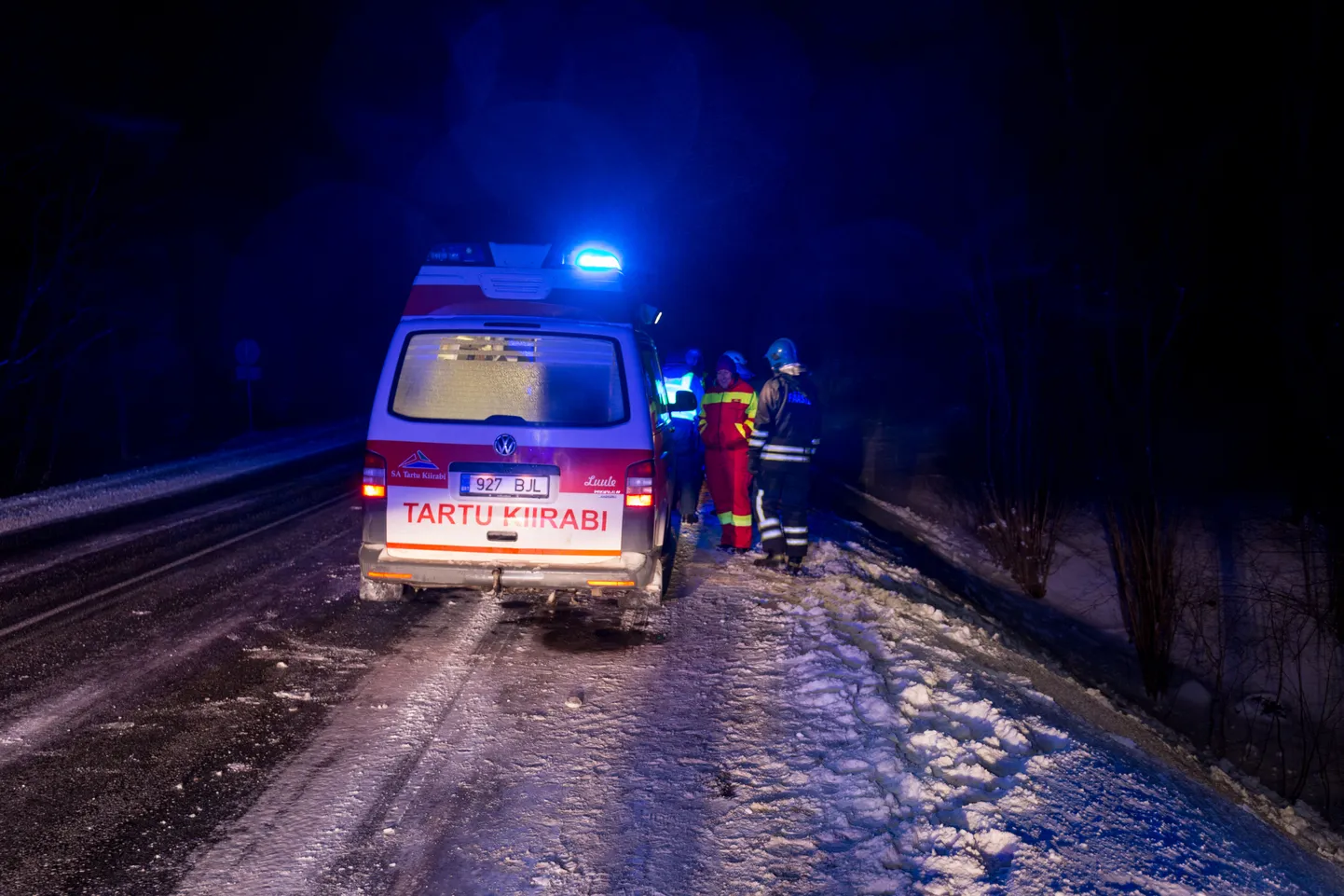 Libeduse tõttu on toimunud mitmeid avariisid.