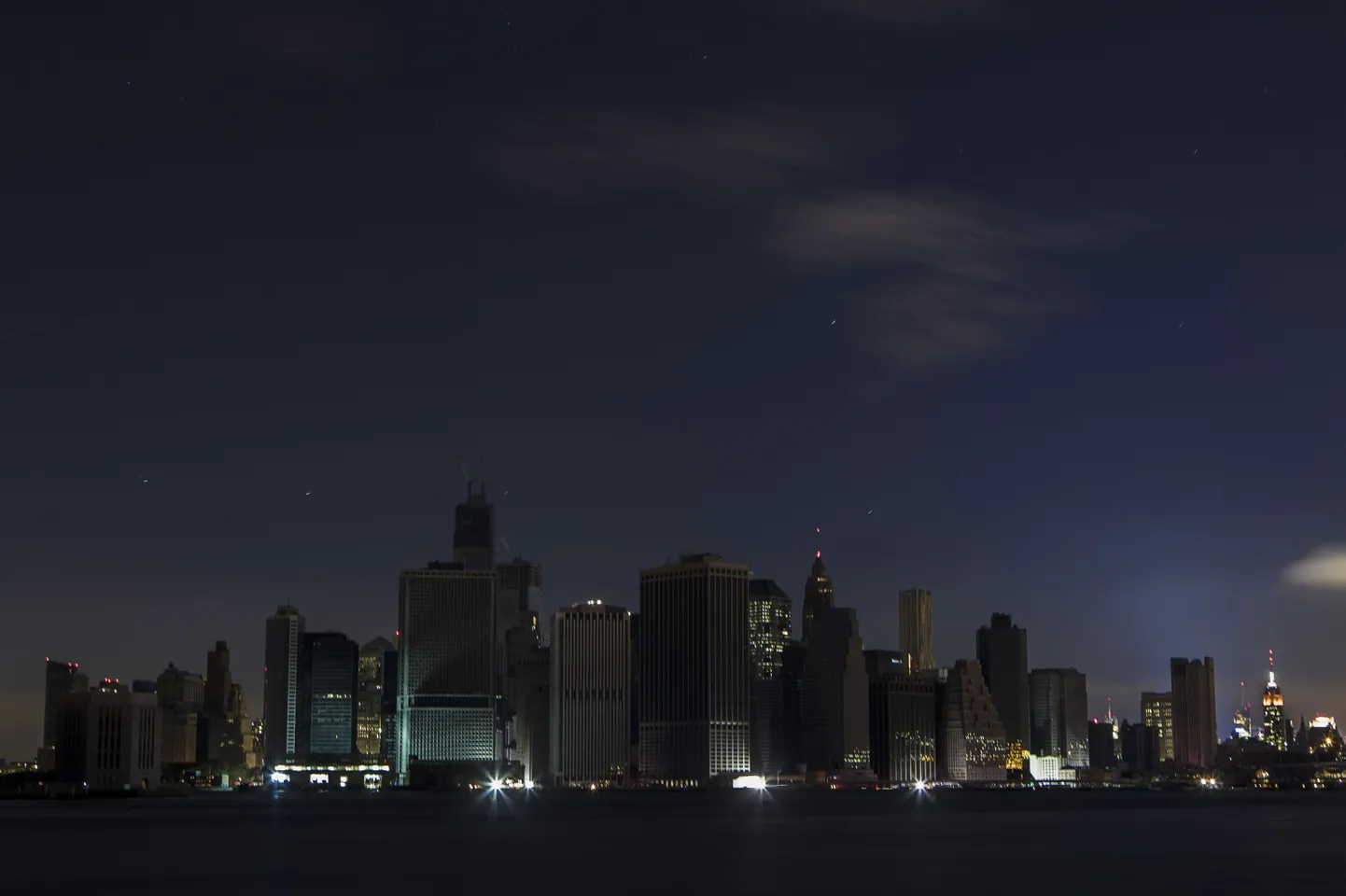 Elektrikatkestus Manhattanil.