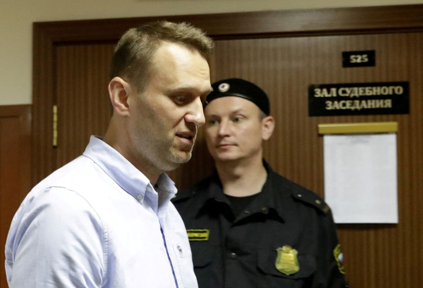 Vene opositsioonijuht ja Kremli-kriitik Aleksei Navalnõi Moskva kohtus.