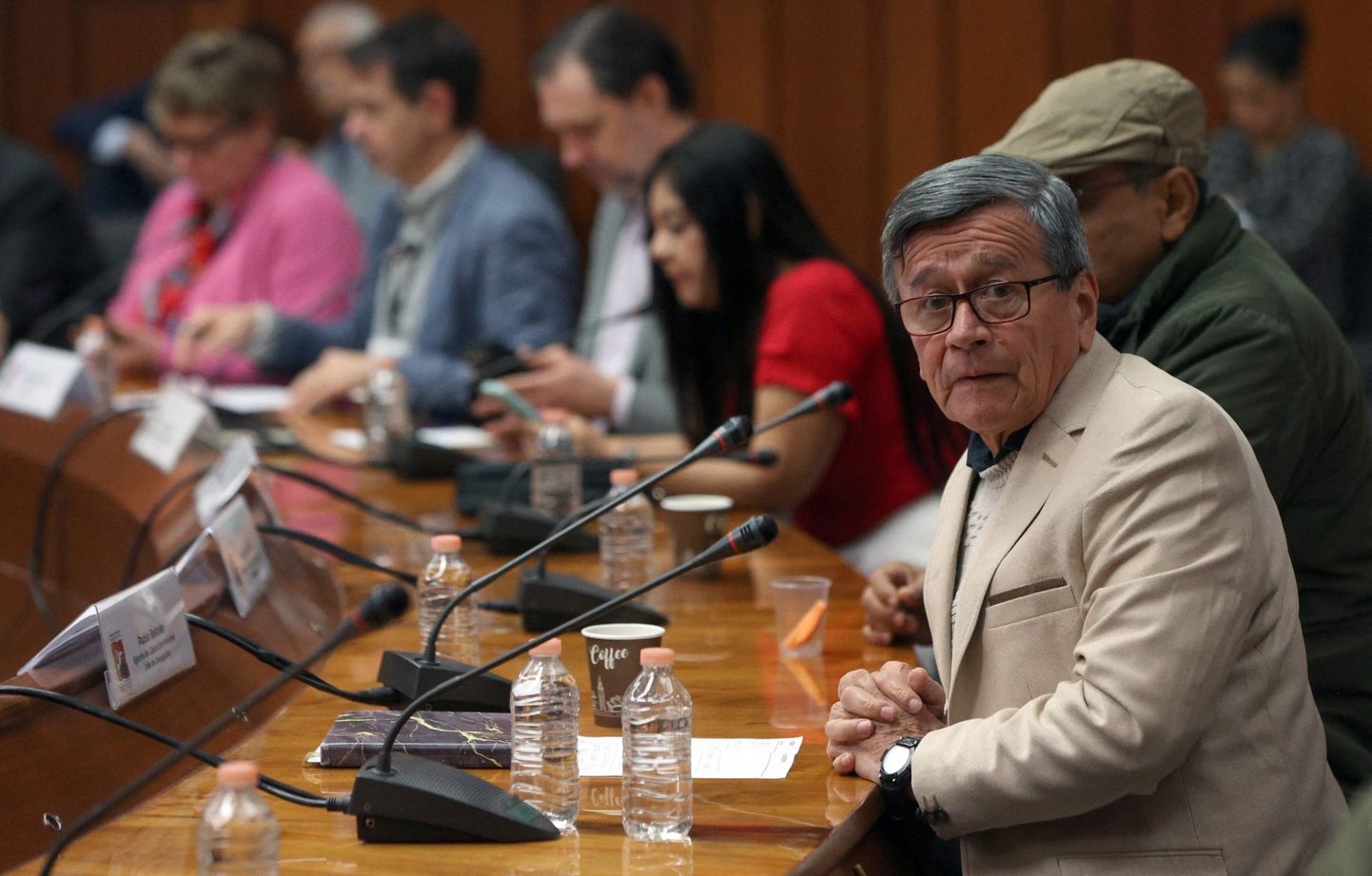 Colombia vasaksisside rühmituse ELN delegatsiooni juhtiv Pablo Beltran.